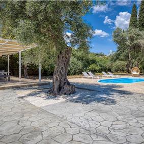 4 bedroom villa with pool by the sea, near Corfu town, sleeps 8